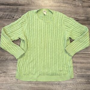LLBean sweater - mint green - 1X